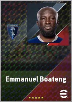 Emmanuel Boateng eFootball 2026 player card, 70 OVR LMF
