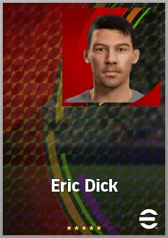 Eric Dick eFootball 2026 player card, 70 OVR GK