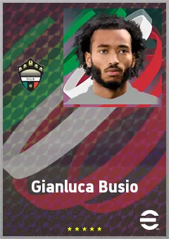 Gianluca Busio eFootball 2026 player card, 73 OVR CMF