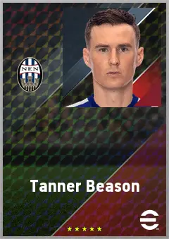 Tanner Beason eFootball 2026 player card, 71 OVR CB