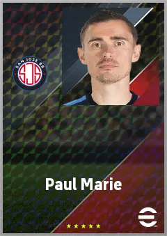 Paul Marie eFootball 2026 player card, 70 OVR RB