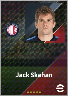 Jack Skahan eFootball 2026 player card, 69 OVR AMF