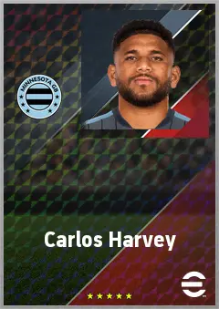 Carlos Harvey eFootball 2026 player card, 70 OVR DMF