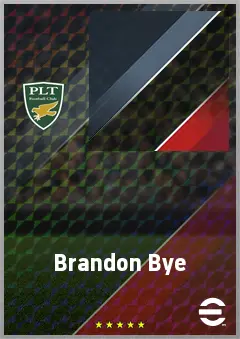 Brandon Bye eFootball 2026 player card, 71 OVR RB
