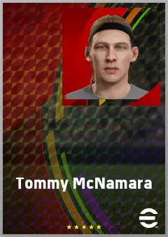 Tommy McNamara eFootball 2026 player card, 68 OVR CMF