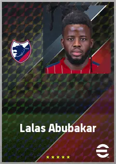 Lalas Abubakar eFootball 2026 player card, 70 OVR CB