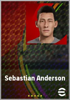 Sebastian Anderson eFootball 2026 player card, 67 OVR RB