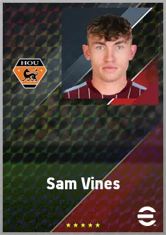 Sam Vines eFootball 2026 player card, 70 OVR LB