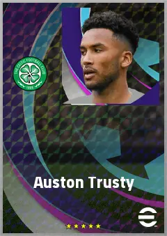 Auston Trusty eFootball 2026 player card, 74 OVR CB