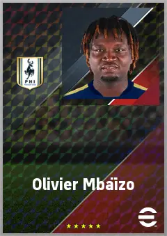 Olivier Mbaïzo eFootball 2026 player card, 70 OVR RB