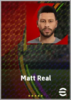 Matt Real eFootball 2026 player card, 69 OVR LB