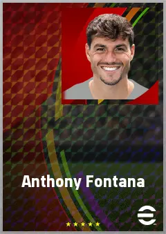 Anthony Fontana eFootball 2026 player card, 70 OVR AMF