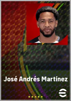 José Andrés Martínez eFootball 2026 player card, 72 OVR DMF