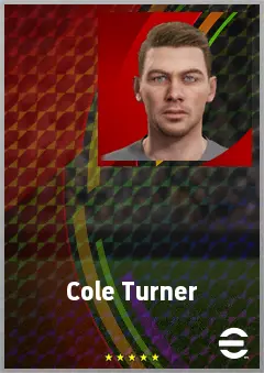 Cole Turner eFootball 2026 player card, 67 OVR CB