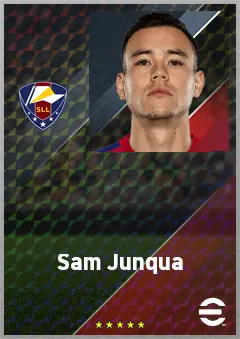 Sam Junqua eFootball 2026 player card, 70 OVR LB