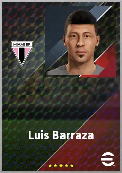 Luis Barraza eFootball 2026 player card, 70 OVR GK