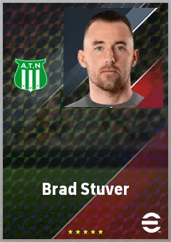 Brad Stuver eFootball 2026 player card, 74 OVR GK