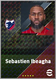 Sebastien Ibeagha eFootball 2026 player card, 72 OVR CB