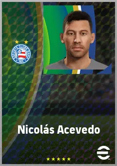 Nicolás Acevedo eFootball 2026 player card, 72 OVR DMF