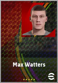 Max Watters eFootball 2026 player card, 69 OVR CF