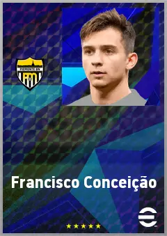 Francisco Conceição eFootball 2026 player card, 76 OVR RWF