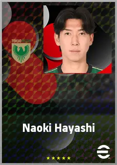 Hayashi Naoki eFootball 2026 player card, 69 OVR CB