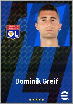 Dominik Greif eFootball 2026 player card, 76 OVR GK