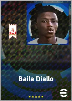 Baila Diallo eFootball 2026 player card, 67 OVR LB