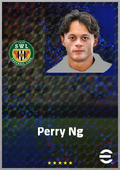 Perry Ng eFootball 2026 player card, 72 OVR RB