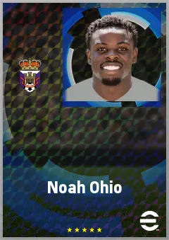 Noah Ohio eFootball 2026 player card, 71 OVR CF