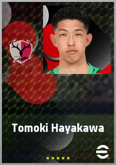 Hayakawa Tomoki eFootball 2026 player card, 72 OVR GK