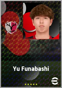 Funabashi Yu eFootball 2026 player card, 66 OVR DMF