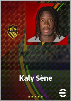 Kaly Sène eFootball 2026 player card, 70 OVR CF