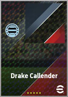 Drake Callender eFootball 2026 player card, 72 OVR GK