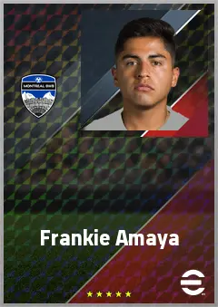 Frankie Amaya eFootball 2026 player card, 70 OVR AMF