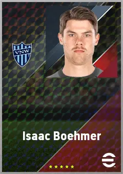 Isaac Boehmer eFootball 2026 player card, 69 OVR GK