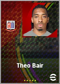 Theo Bair eFootball 2026 player card, 69 OVR CF