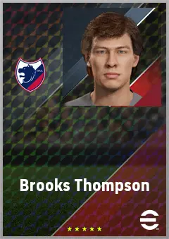 Brooks Thompson eFootball 2026 player card, 67 OVR GK