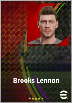 Brooks Lennon eFootball 2026 player card, 71 OVR RB