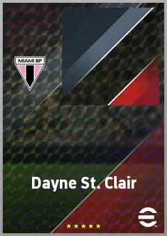 Dayne St. Clair eFootball 2026 player card, 74 OVR GK