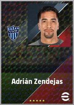 Adrián Zendejas eFootball 2026 player card, 70 OVR GK