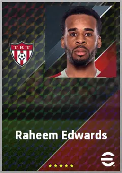 Raheem Edwards eFootball 2026 player card, 70 OVR LB