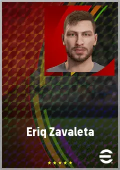 Eriq Zavaleta eFootball 2026 player card, 69 OVR CB
