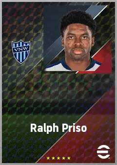 Ralph Priso eFootball 2026 player card, 71 OVR DMF