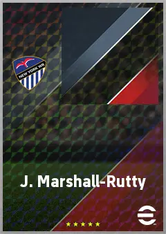 J. Marshall-Rutty eFootball 2026 player card, 71 OVR RB