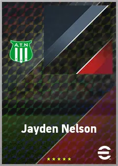 Jayden Nelson eFootball 2026 player card, 71 OVR LWF