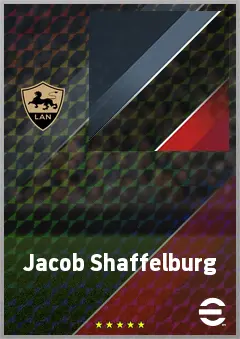 Jacob Shaffelburg eFootball 2026 player card, 72 OVR LWF