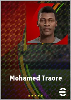 Mohamed Traore eFootball 2026 player card, 69 OVR CB