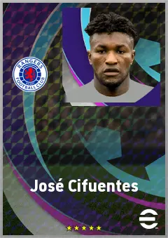 José Cifuentes eFootball 2026 player card, 72 OVR CMF