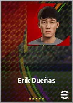 Erik Dueñas eFootball 2026 player card, 67 OVR CMF